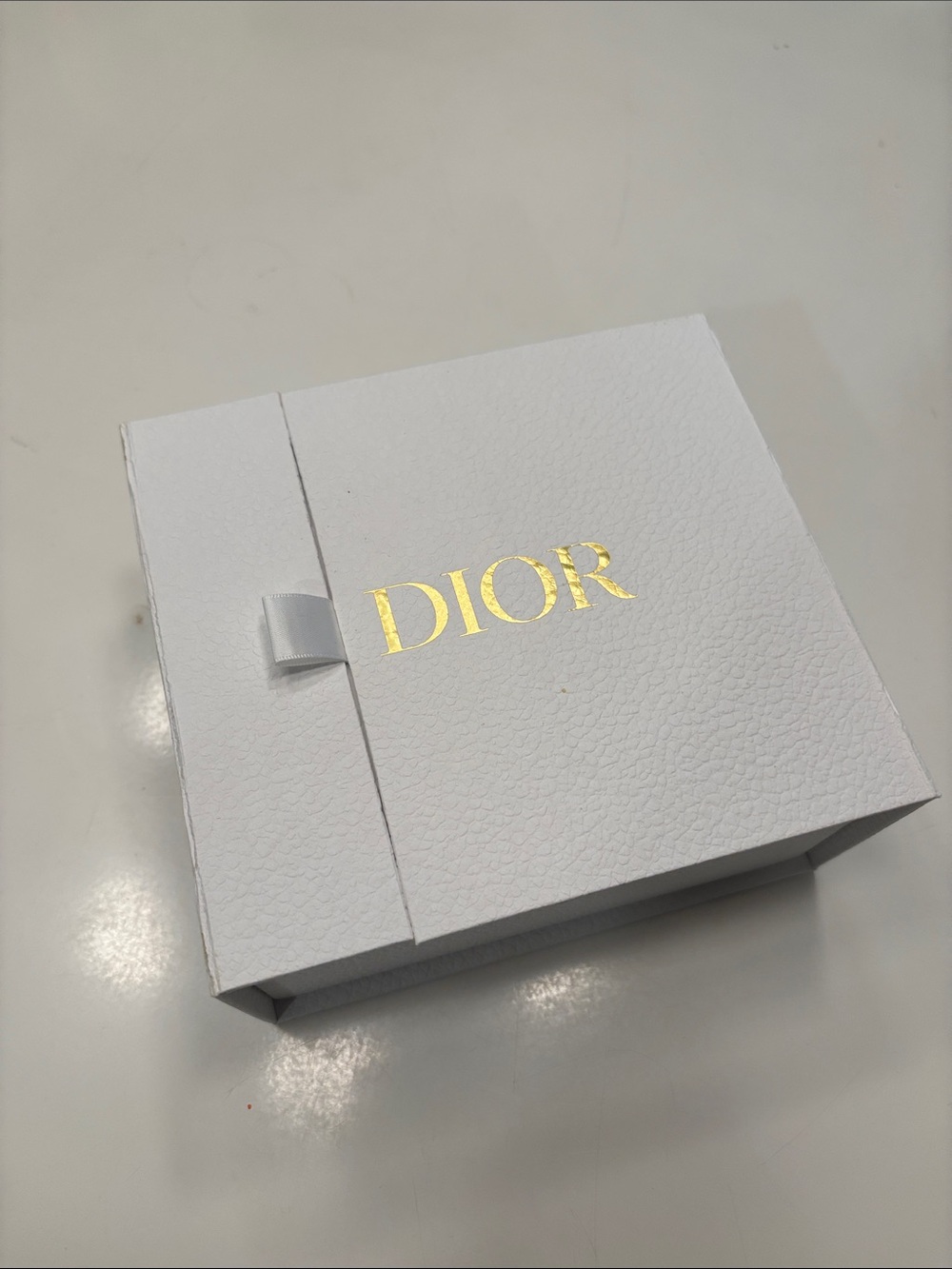 Dior White Box with Gold Logo